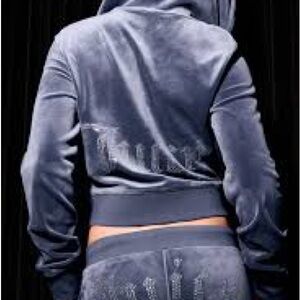 Juicy Couture Velvet zip up sweatshirt